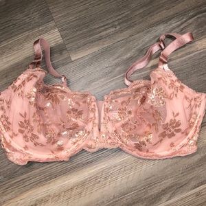 Gold Lace unlined bra